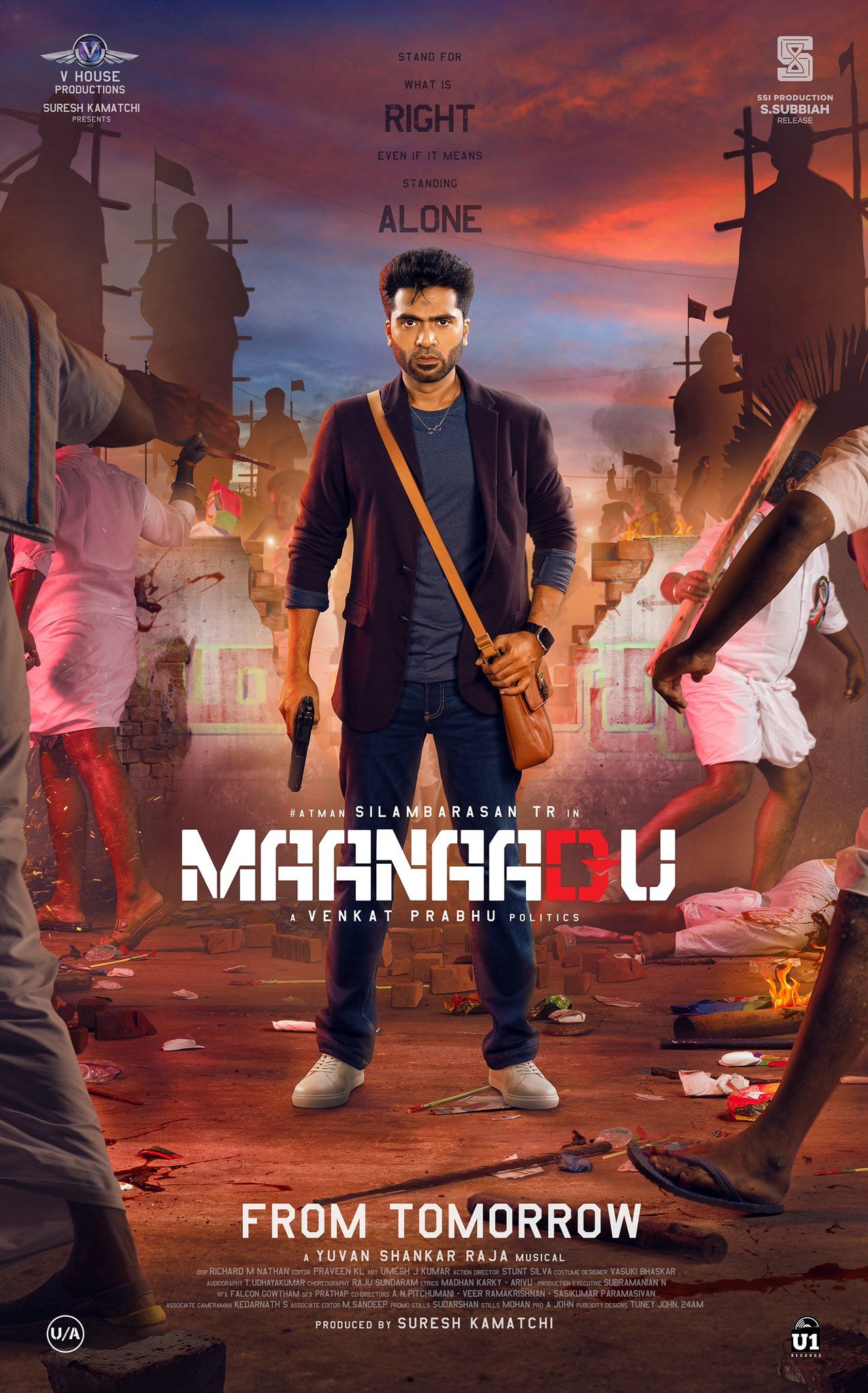 Download Maanaadu (2021) Dual Audio {Hindi HQ-Dubbed-Tamil} 480p | 720p | 1080p 