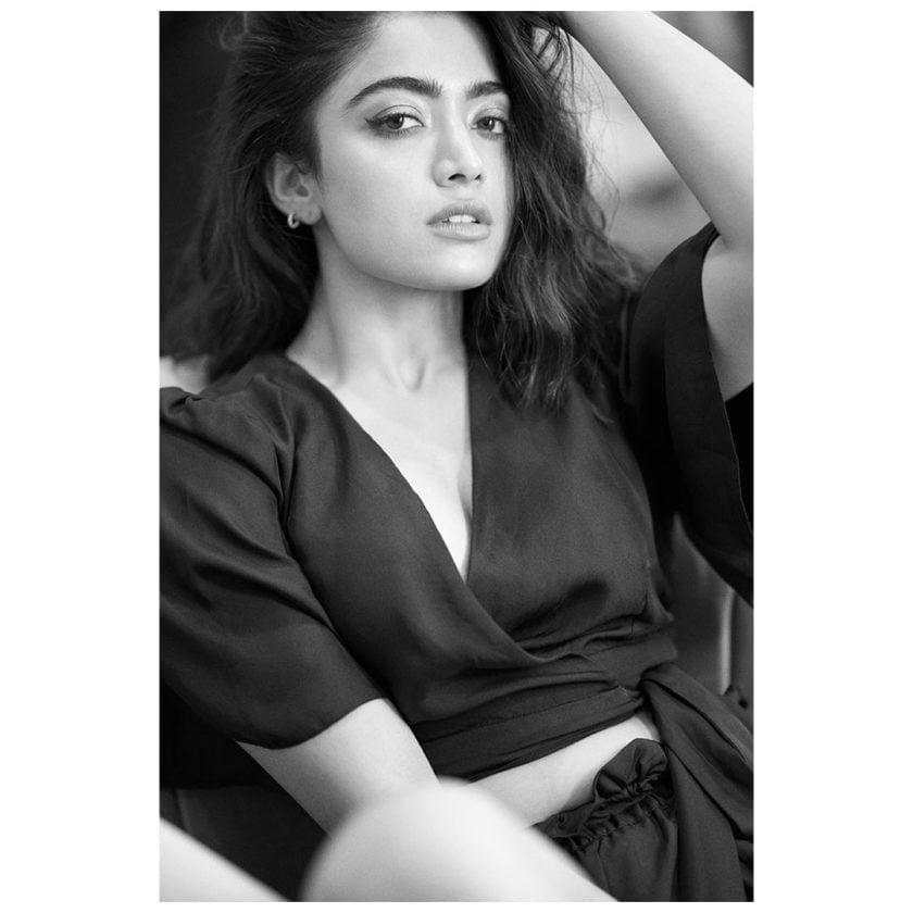 Rashmika Mandanna posed b*old, wearing a deep neckline top 2 Rashmika Mandanna posed b*old, wearing a deep neckline top